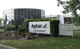 Vue extérieur du bâtiment Aptar Le Vaudreuil