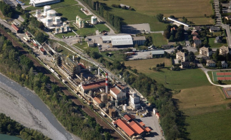 .Vue aérienne Usine ARKEMA LA CHAMBRE