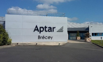 Vue extérieur du bâtiment Aptar Brécey