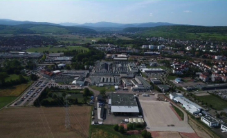 Vue aérienne du site Safran Landing Systems de Molsheim
