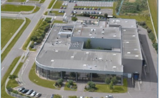 Vue aérienne du site Aptar Le Vaudreuil – Val-de-Reuil
